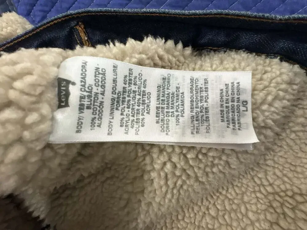 Levi's Type III Sherpa Lined Denim Trucker Jacket Size L